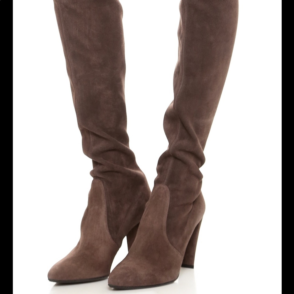 Stuart Weitzman almost brand new High Street Over the knee boots in Fungi